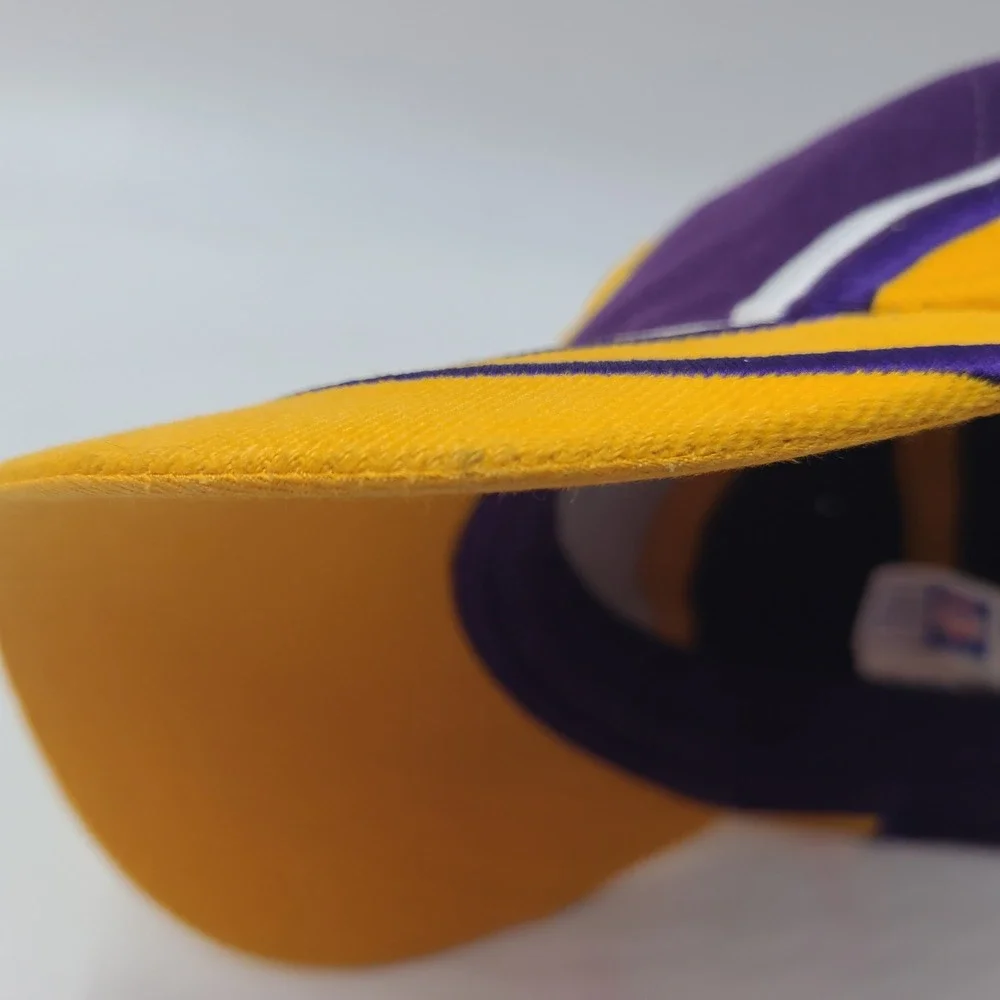 Vintage Minnesota Vikings Hat Adjustable Drew Pearson Purple Yellow NFL 90s‎ Men